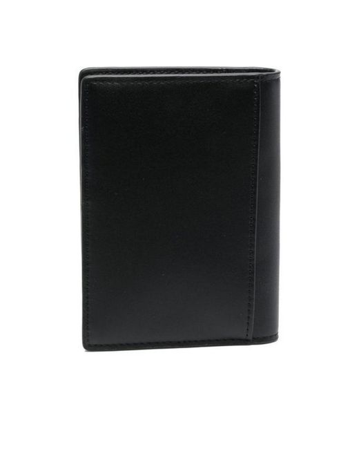 KENZO Black Paris Logo-Patch Bi-Fold Wallet for men