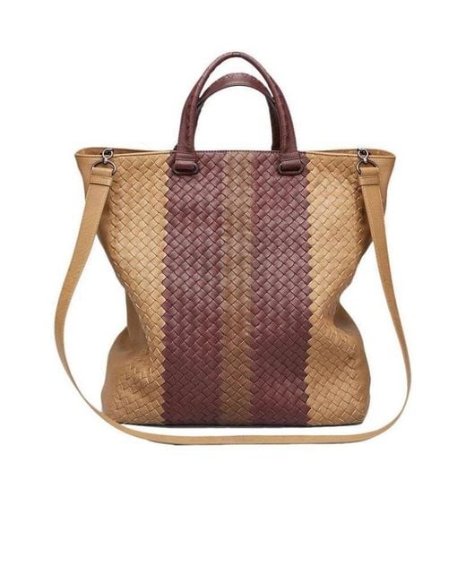 Bottega Veneta Brown Logo Handbag