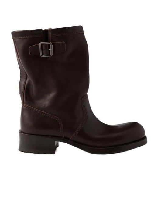 Prada Black Mid-Calf Boots