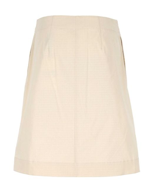 Joseph Natural Button-Detail Wrap Skirt