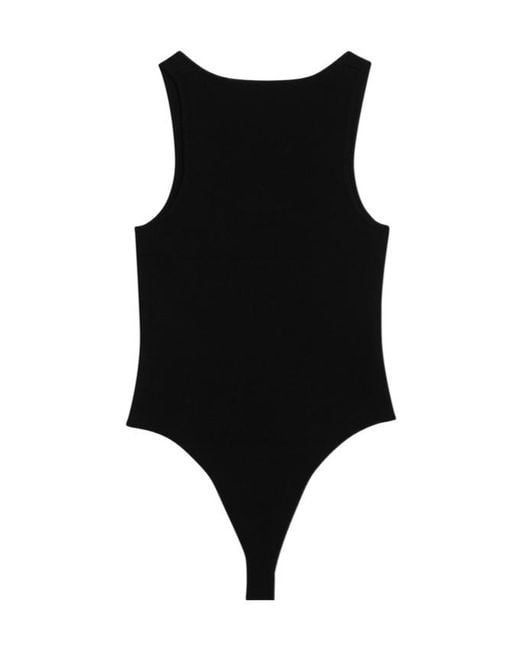 Entire studios Black Scoop-Neck Bodysuit