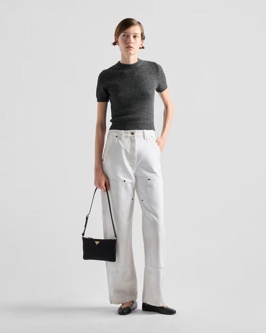 Prada Black Logo Shoulder Bag