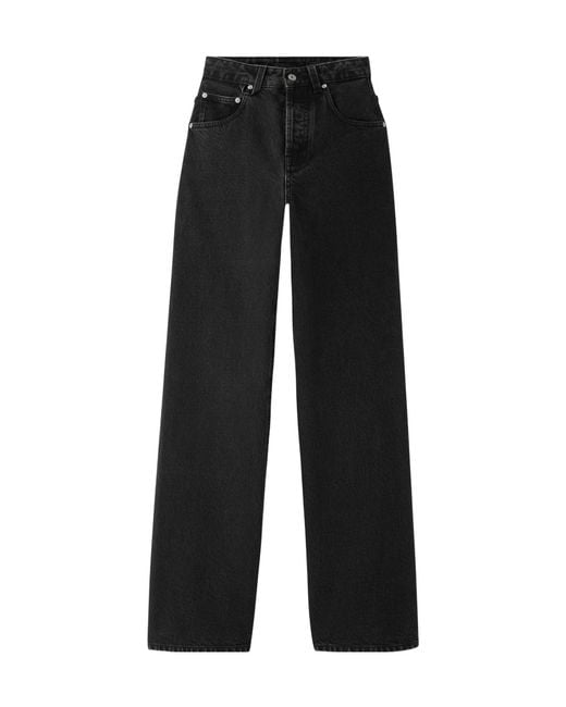 Jacquemus Black Wide Leg Denim Jeans