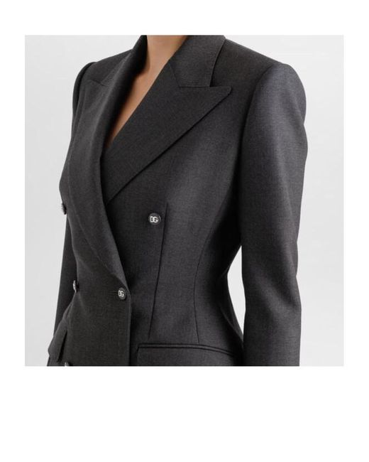 Dolce & Gabbana Blue Double-Breasted Jacket
