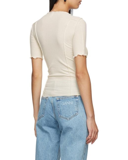 Baserange Natural Omato Stretch-Organic Cotton Top