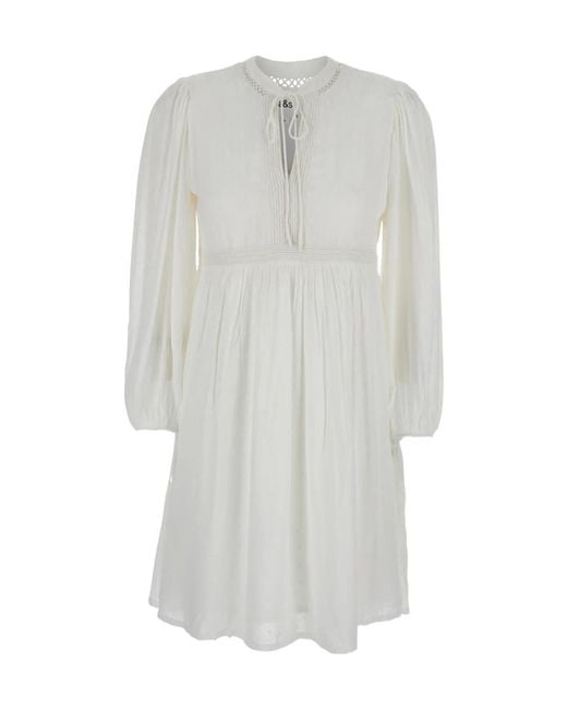 Ba&sh White Petunia Mini Dress