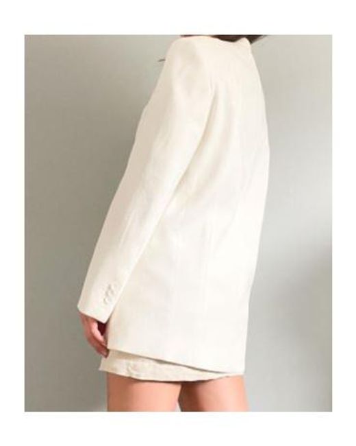 we11done White Long-Sleeved Suit Coat
