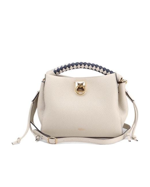 Mulberry White Iris Small Top Handle Bag
