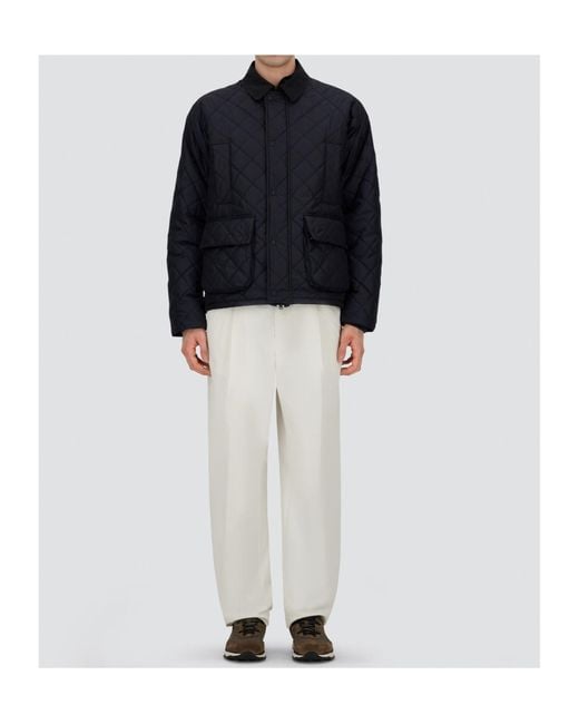 Herno Blue Long-Sleeved Cotton Jacket for men