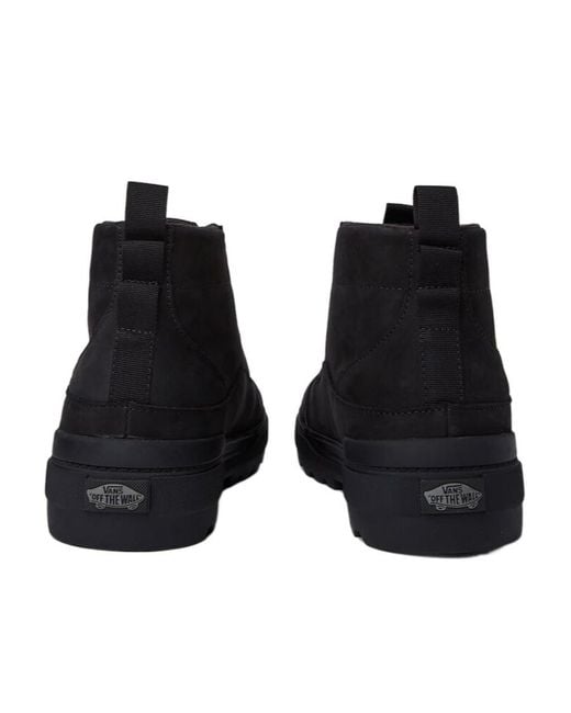 Vans Black High Top Lace-Up Sneakers for men
