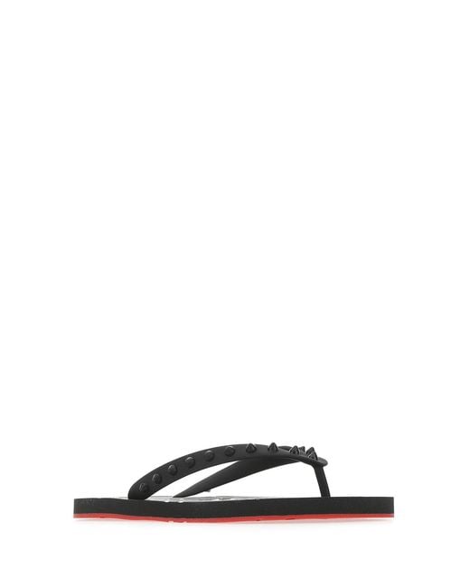 Christian Louboutin Multicolor Logo Leisure Flip-Flops