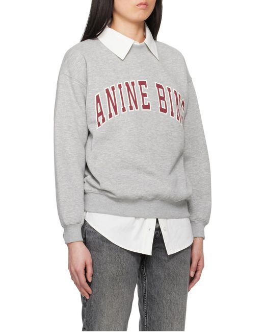 Anine Bing Gray Long-Sleeved Sweater