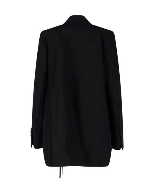Ann Demeulemeester Black Agnes Single-Breasted Suit Jacket