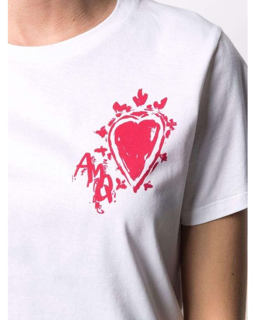 McQueen White Logo Print T-Shirt