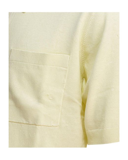 Norse Projects White Buttoned Polo Shirt for men