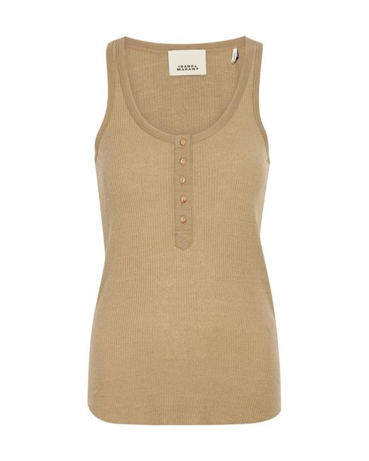 Isabel Marant Natural Silky Top
