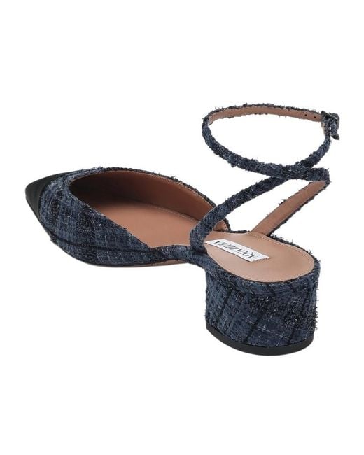 Aquazzura Blue French Flirt Buckle-Fastened Pumps