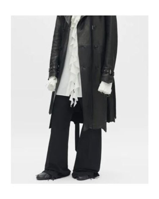 Ann Demeulemeester Black Belt Loop Casual Pants for men