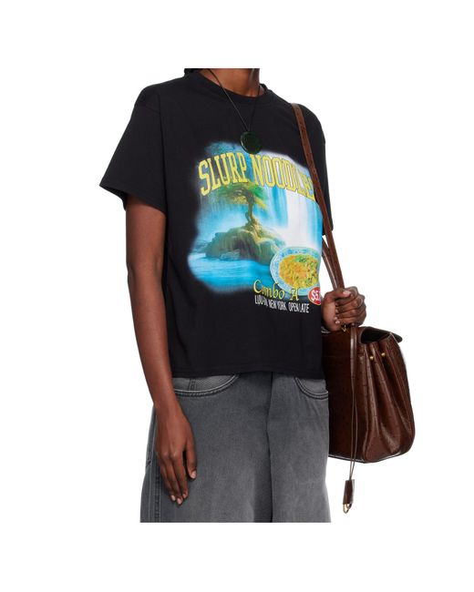 Lu'u Dan Black Slurp Noodles Box T-Shirt for men