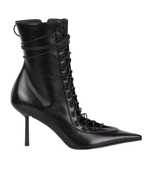 Le Silla Black 140Mm Leather Pumps