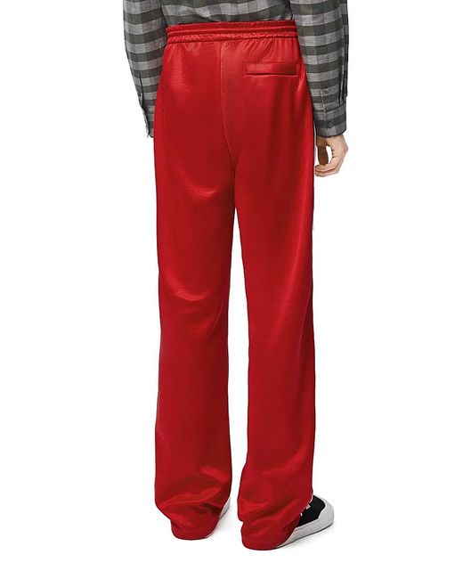 Loewe Red Technical Jersey Tracksuit Trousers for men