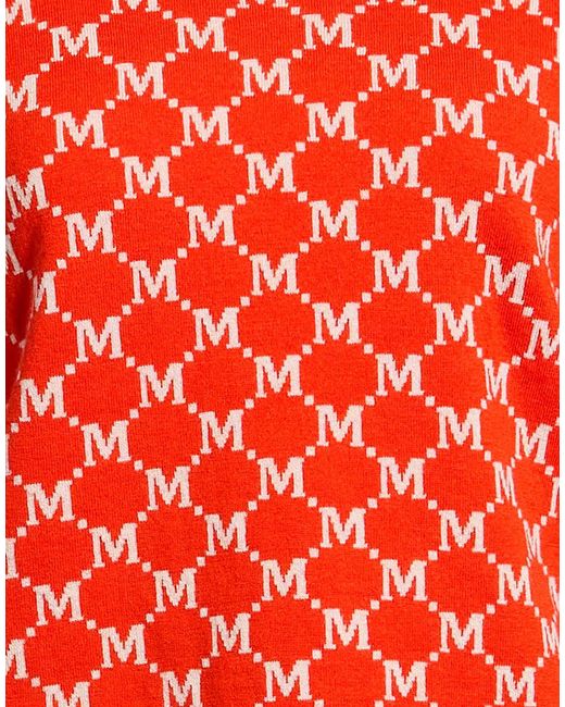 Max Mara Red Lightweight Knitted Short Sleeve Top
