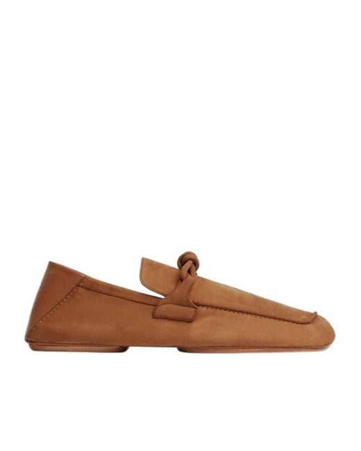 Bottega Veneta Brown Daddy Knot Detailed Loafers for men