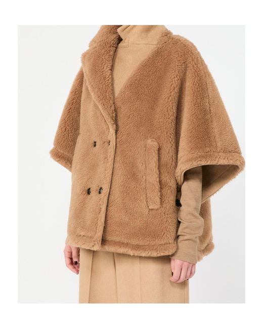 Max Mara Natural Reversible Teddy Bear Cape