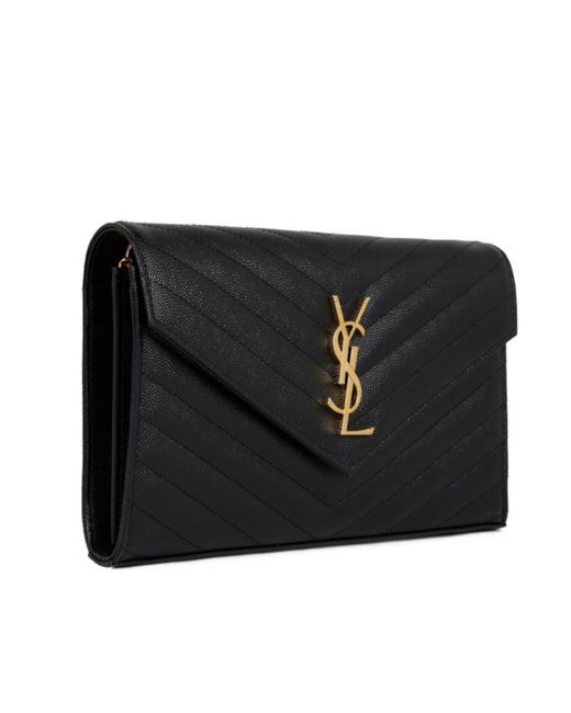 Saint Laurent Black Logo Flip Shoulder Bag