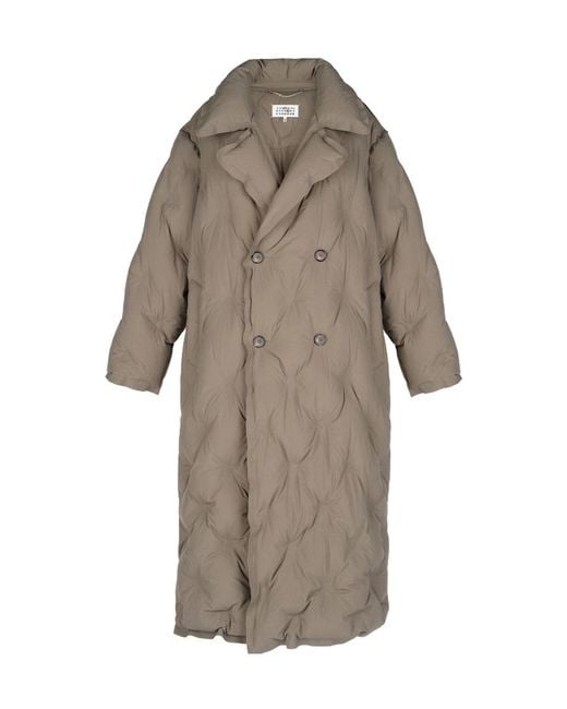 Maison Margiela Gray Oversized Padded Coat