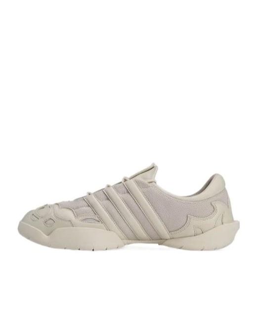 Y-3 Gray Quilted Panel Low-Top Sneakers for men