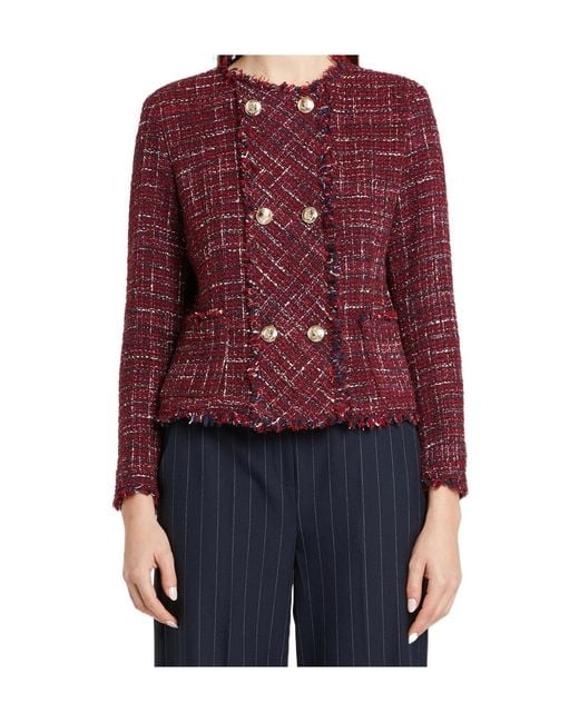iBlues Red Double-Breasted Casual Jacket