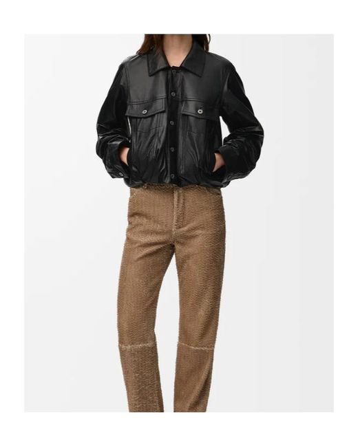 Loewe Black Button-Up Cropped Jacket