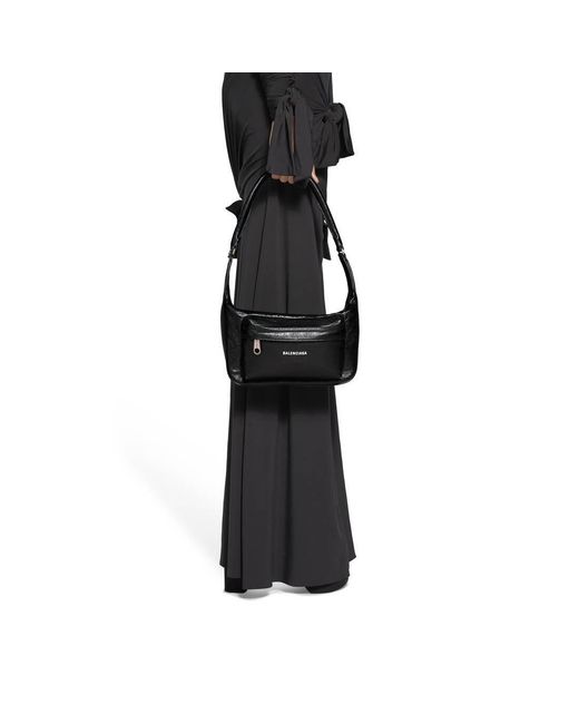 Balenciaga Black Raver Medium Shoulder Bag