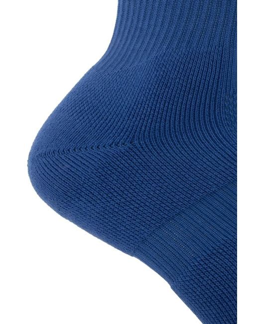 Gucci Blue Interlocking-G Cotton Ankle Socks for men