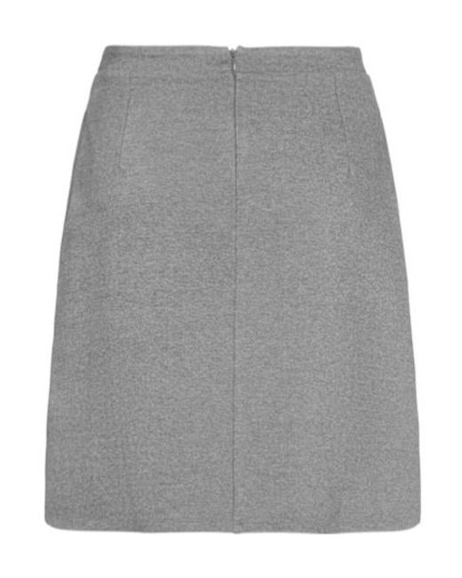 Weekend by Maxmara Gray Zippered Skirt