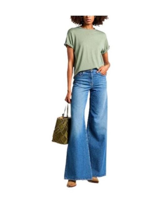 Brunello Cucinelli Green Solidcolor Lightweight Knit Shortsleeve Top