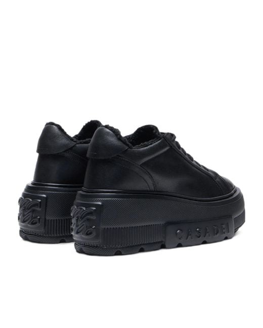 Casadei Blue Round-Toe Sneakers