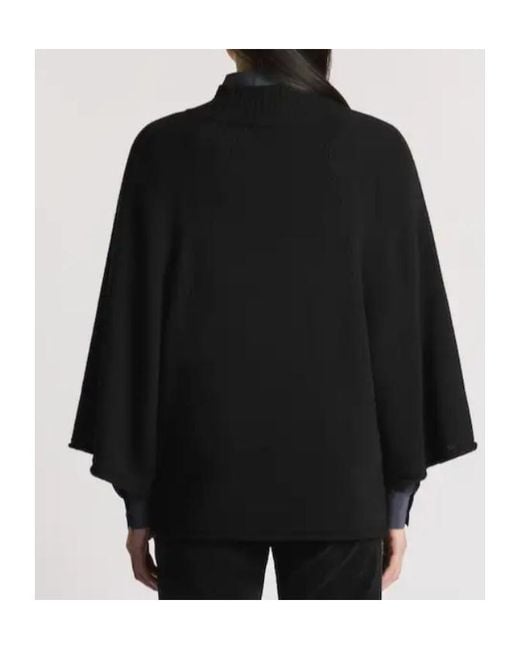 Fay Black Mock Turtleneck