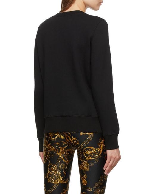 Versace Jeans Black Couture Logo Print Sweatshirt