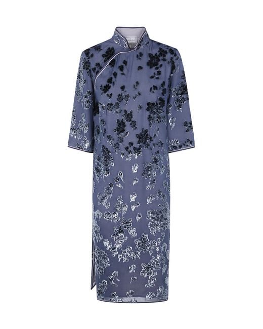 Pierre Louis Mascia Blue Vefio Dress