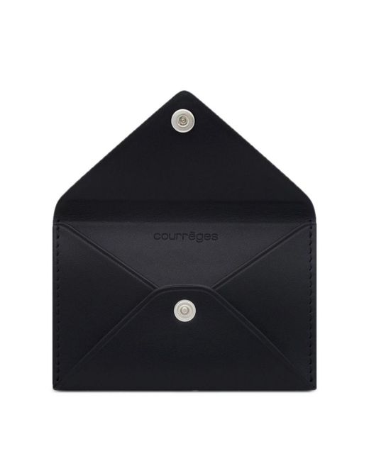 Courreges Black Courrèges Envelope Card Holder for men