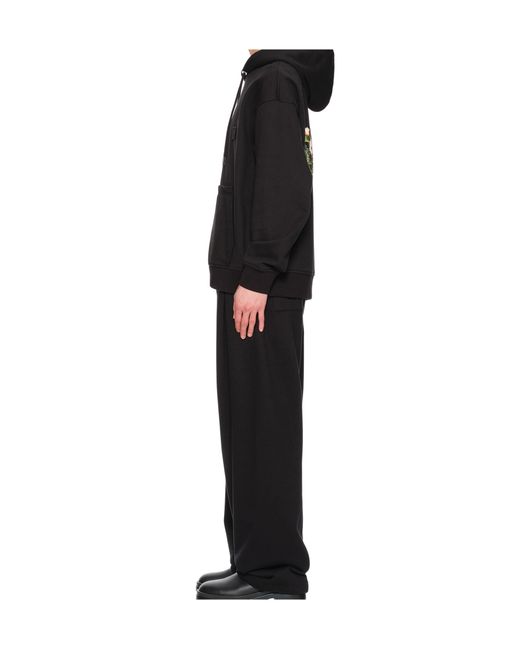 Wooyoungmi Black Hood Sweatshirt for men