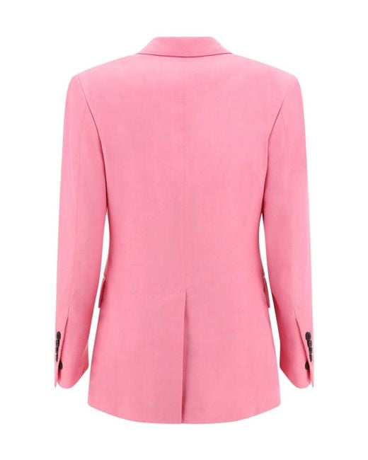 Tom Ford Pink Double-Breasted Tailored Blazer