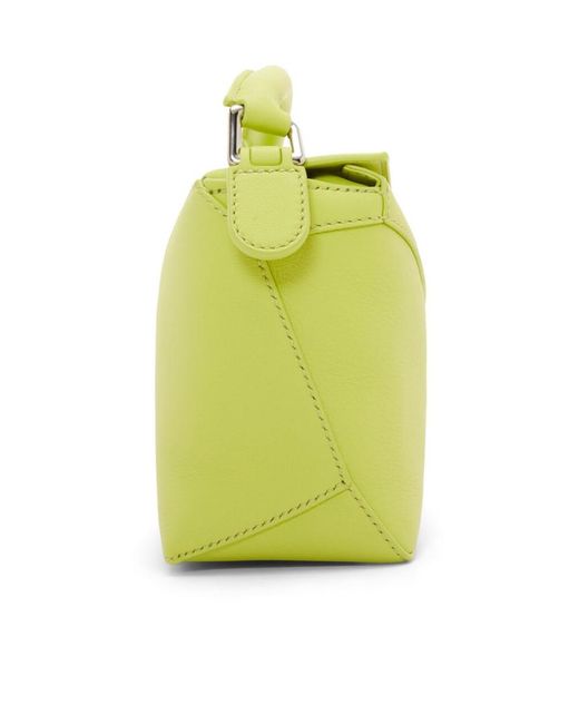 Loewe Yellow Mini Puzzle Bag