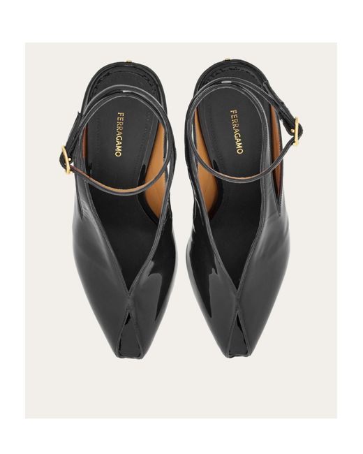Ferragamo Brown Wedge-Heeled Platform Sandals
