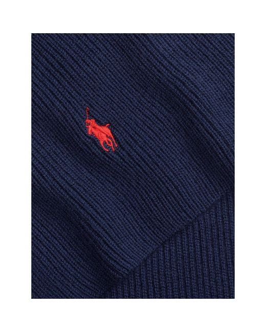Polo Ralph Lauren Blue Solid-Color Casual Scarf