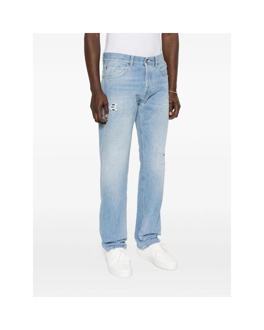 Dondup Blue Jeans With Belt Loops for men