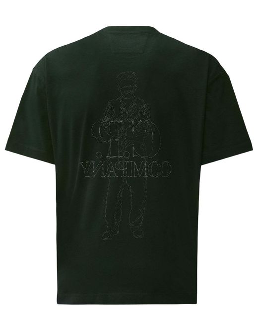 C P Company Green Short-Sleeved T-Shirt for men