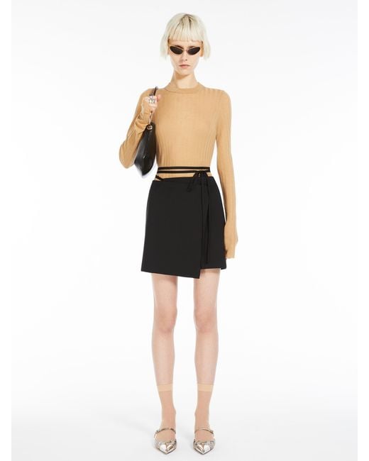 Sportmax Natural Crewneck Long-Sleeved Jumper